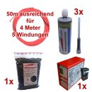 Set12 - Einzeldraht 4m, 3x Vergußmasse 425g, 1x...