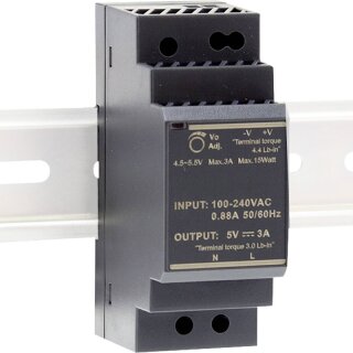 Hutschienen Netzteil 24V/DC 15A 36W